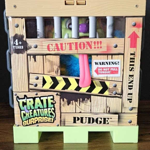 Crate Creatures Surprise Pudge Lightly Pre-owned With Locked Crate And Prybar - Picture 1 of 6